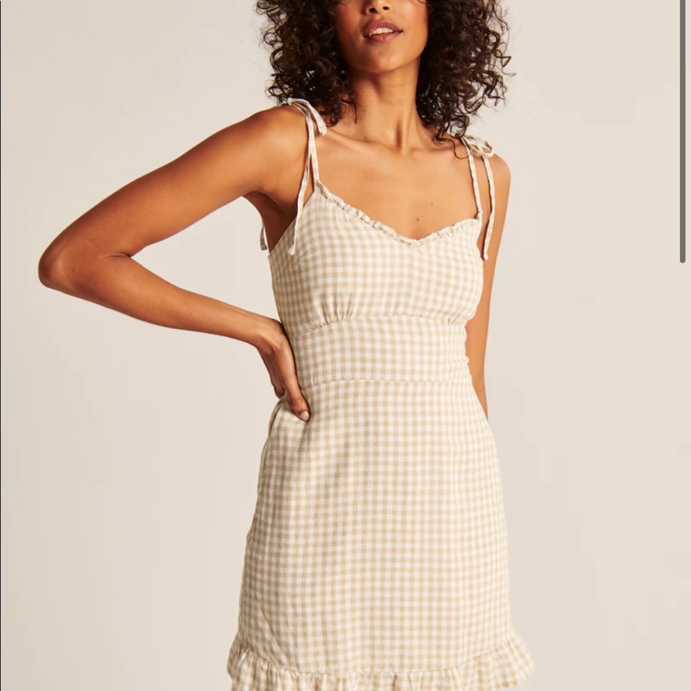 Abercrombie Mini Dress - Yellow Plaid NWT
